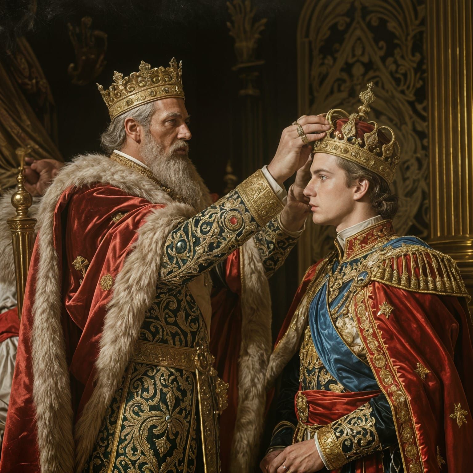 Crowning of a Prince in Neoclassical Style