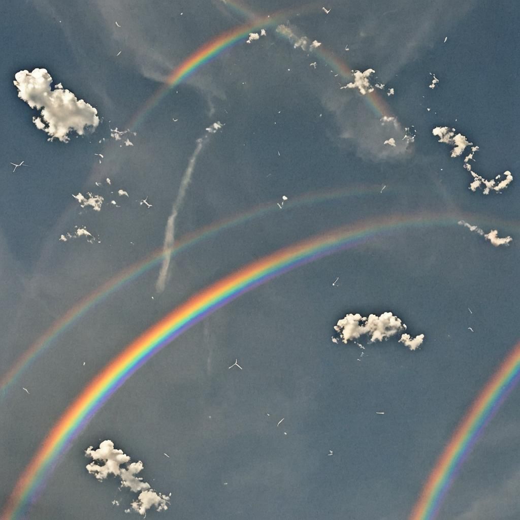 Abstract AI Image of Gravity's Rainbow