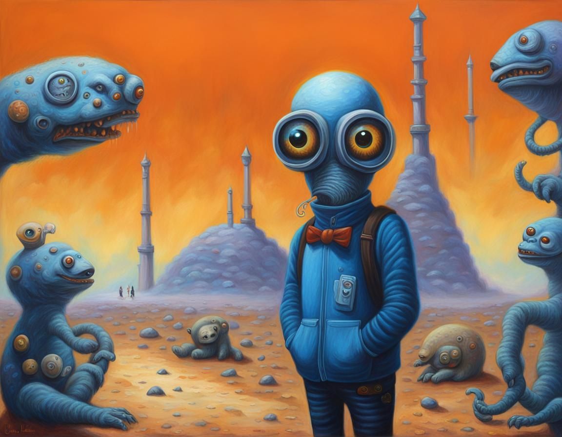 Abstract Geometric Painting in Leib Style