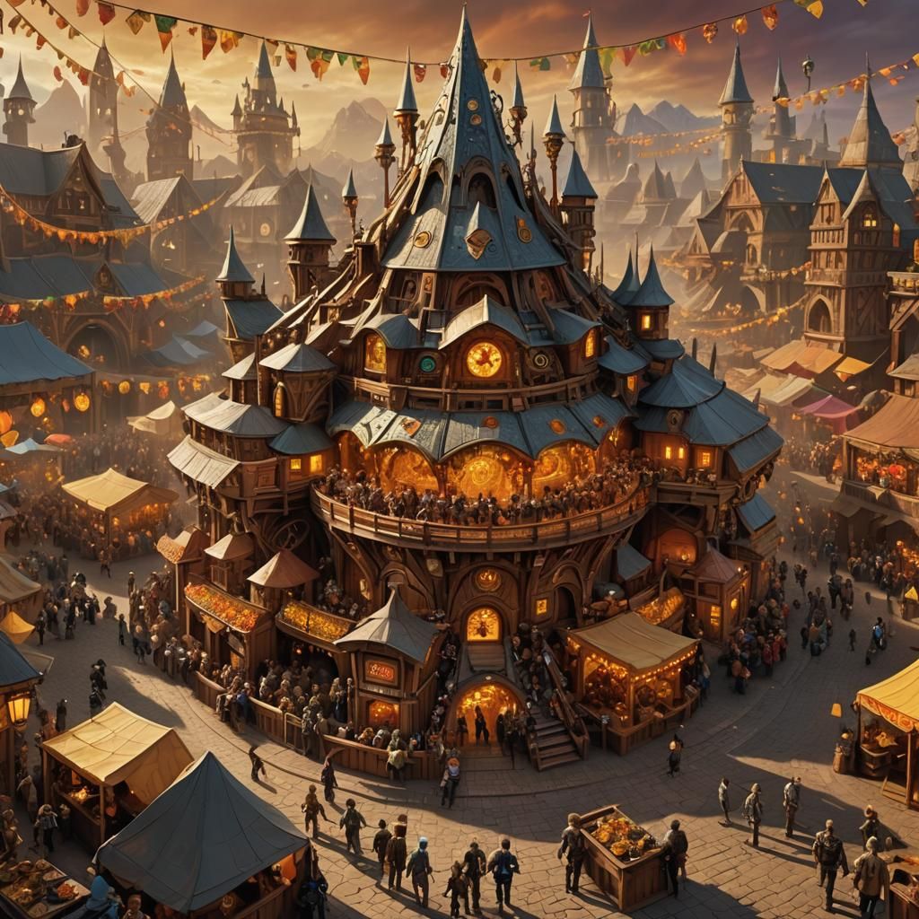 Bionicle's Oktoberfest: A Fantasy Matte Painting