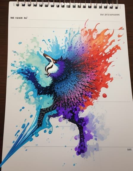 A Futuristic Cityscape Unfolds in Neon-Lit Chaos