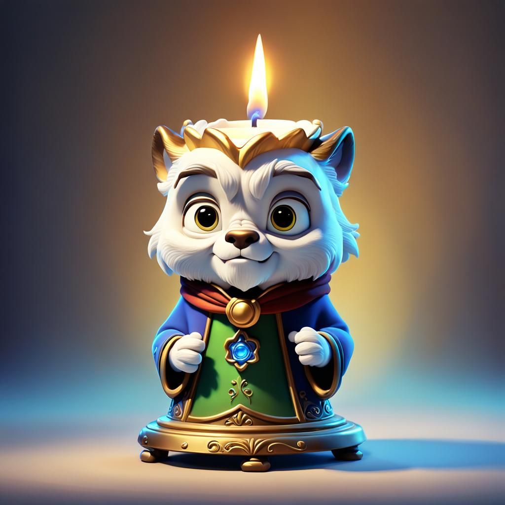Adorable Lumos Candle from Beauty and the Beast