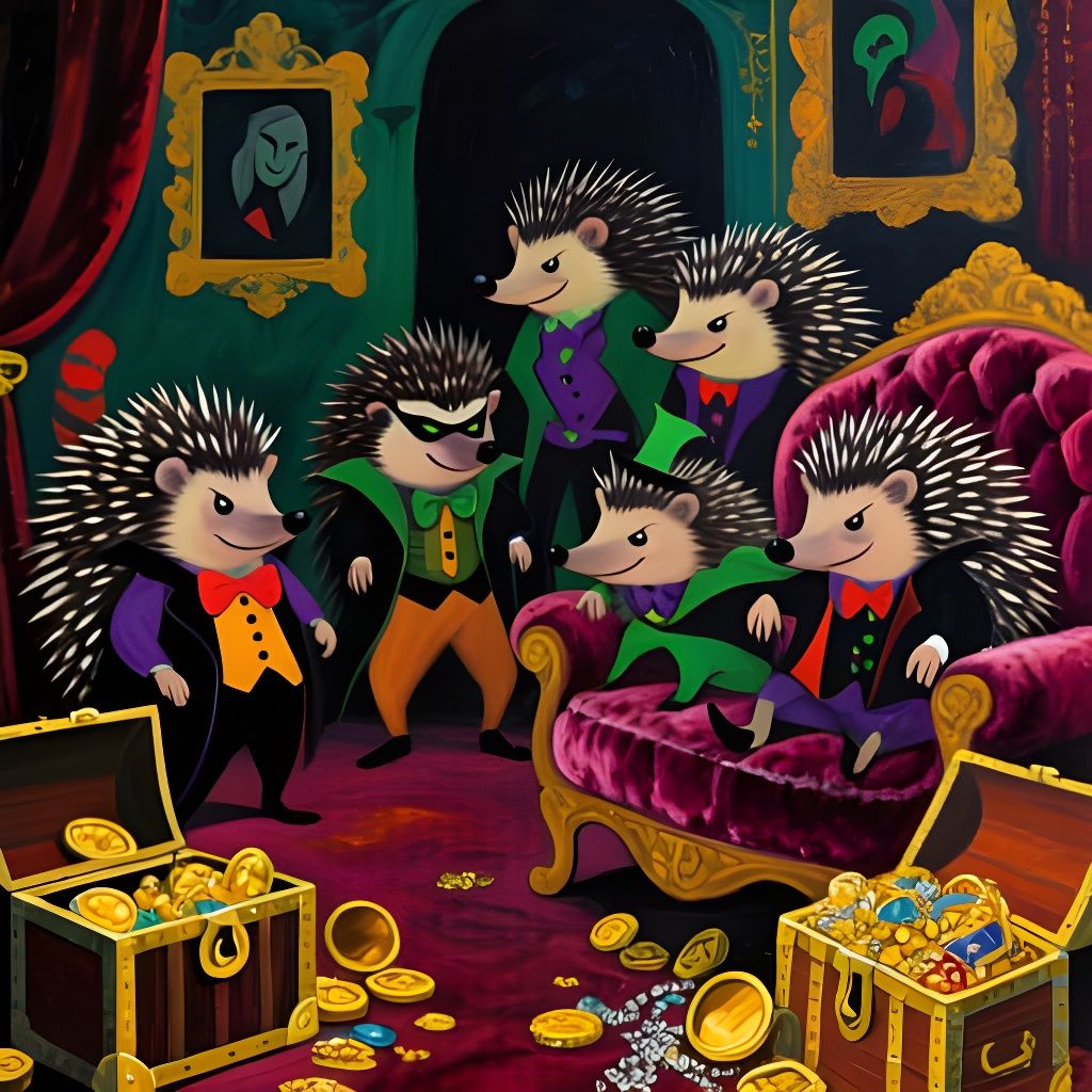 Hedgehog Robbers Luxury Villain Lair