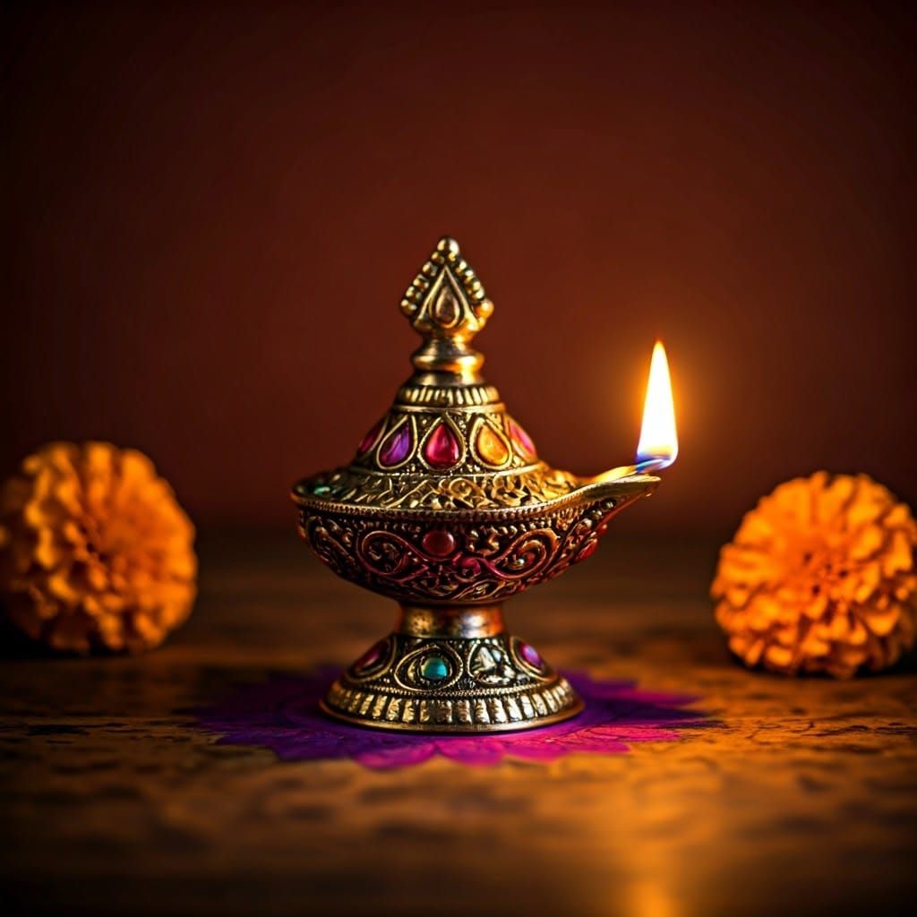 Diwali oil lamp