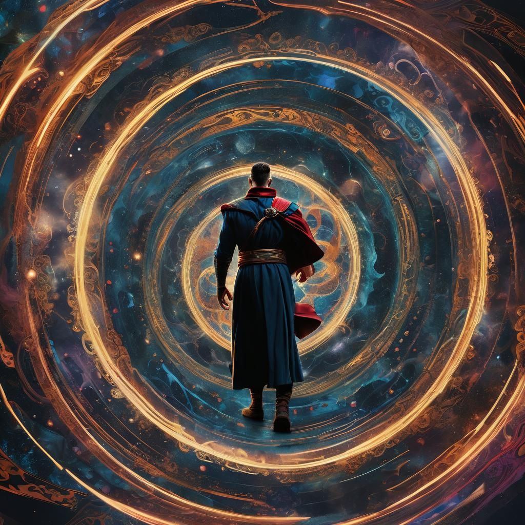 Popeye and Doctor Strange in Surreal Multiverse Vortex