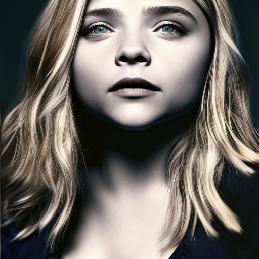 Hyperrealistic Portrait of Chloe Grace Moretz