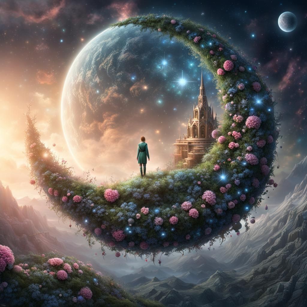 Epic Elf Moon in Spiral Space