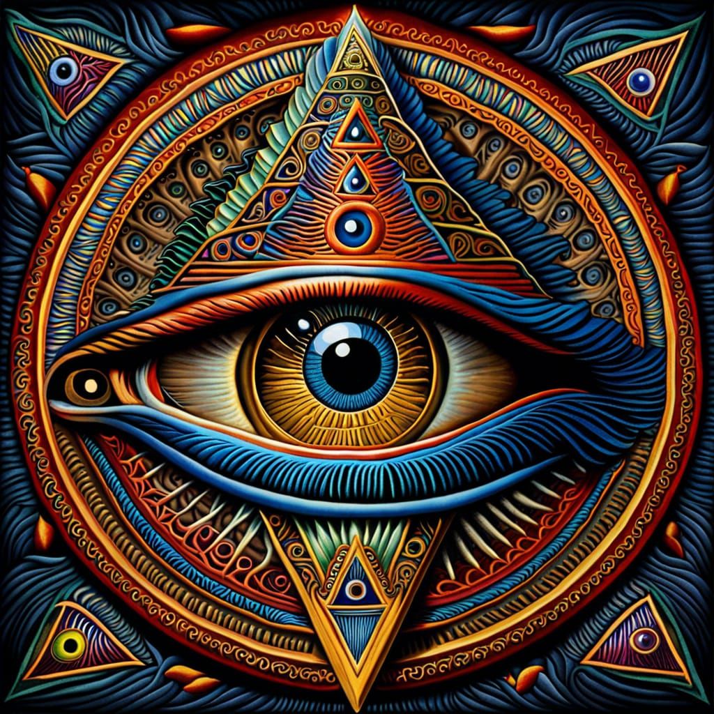 Detailed Eye of Providence in High Resolution