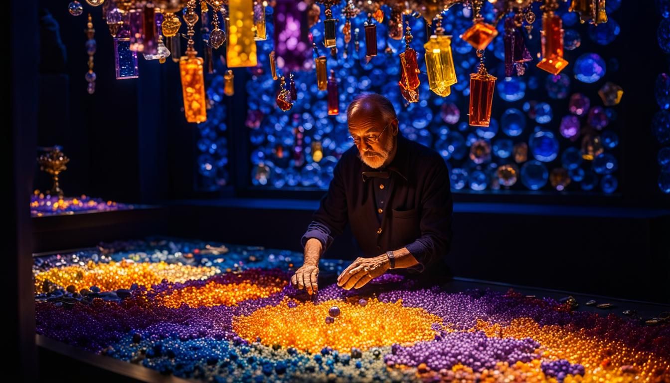 Jeweled Abstract Expressionism Performance Art