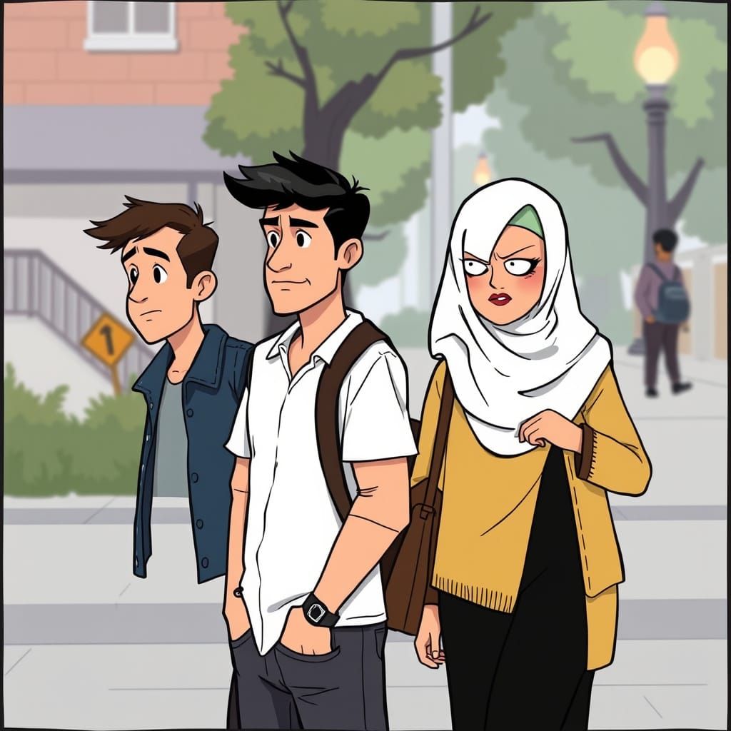 Animated Scene of Husband's Disapproval, Cartoon Saloon Styl...