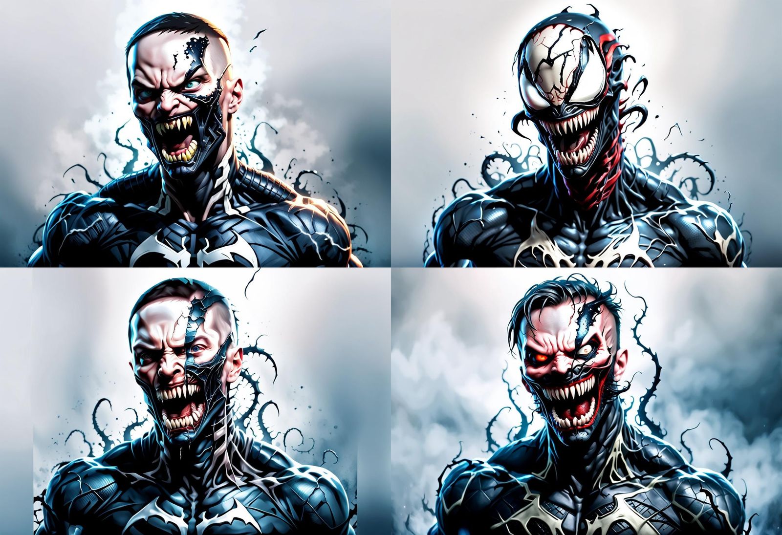 Eminem and Venom Face Mashup, Animated 4K