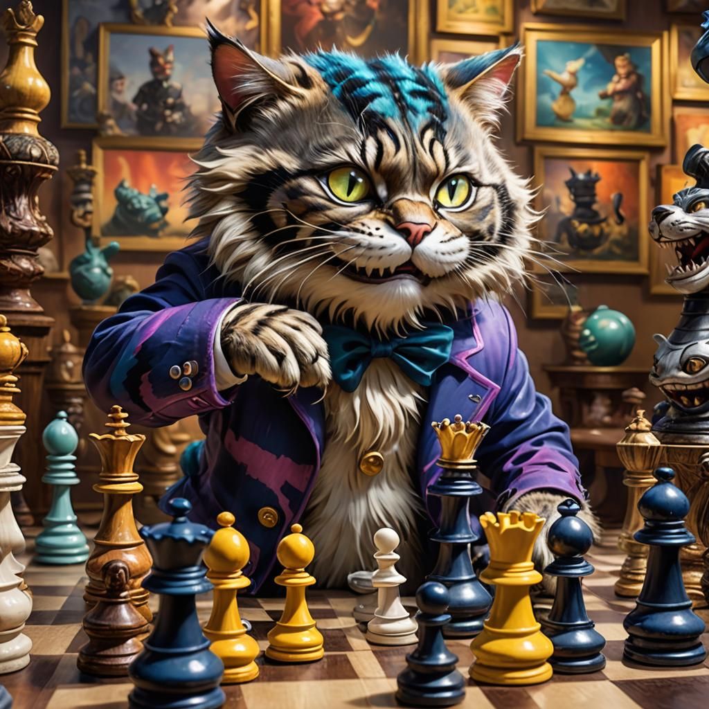 The Chess-shire cat