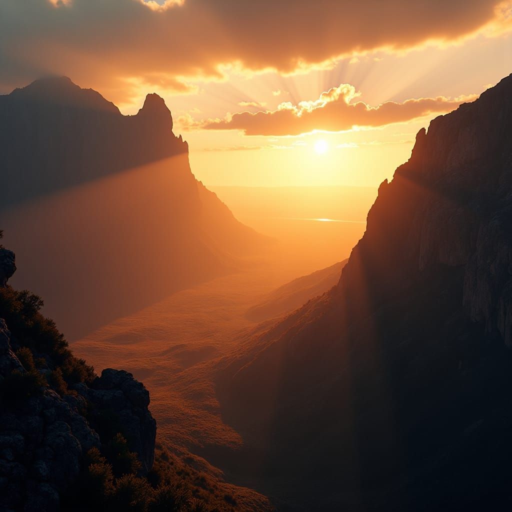 Table Mountains Adrspach Rock City Golden Hour