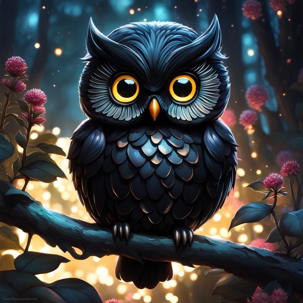 Black owl