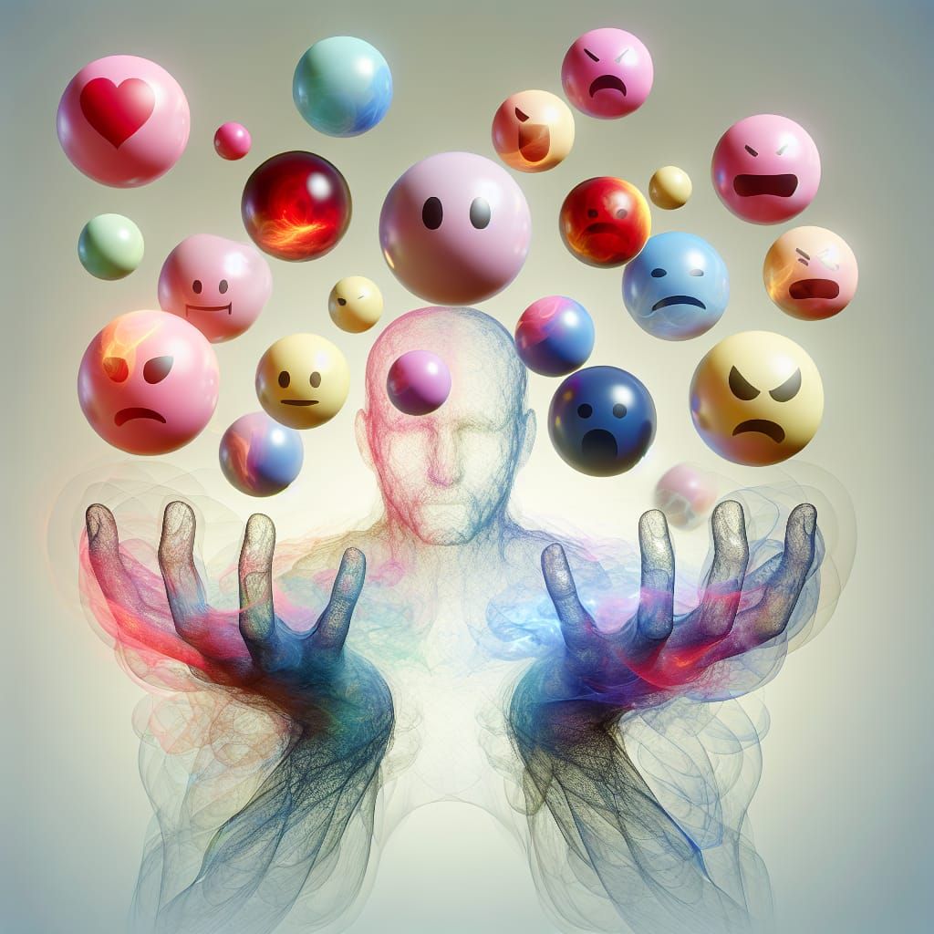 Abstract Emotion Juggling with Spectral Hands
