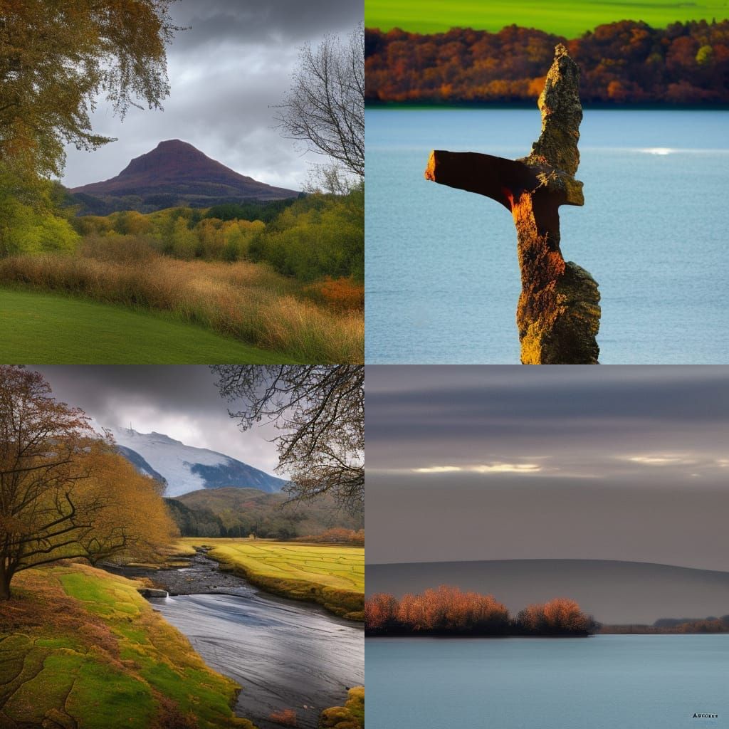 Serene Scottish Landscape Painting