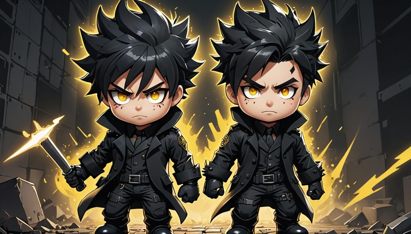 Chibi Roblox Character with Glowing Eye