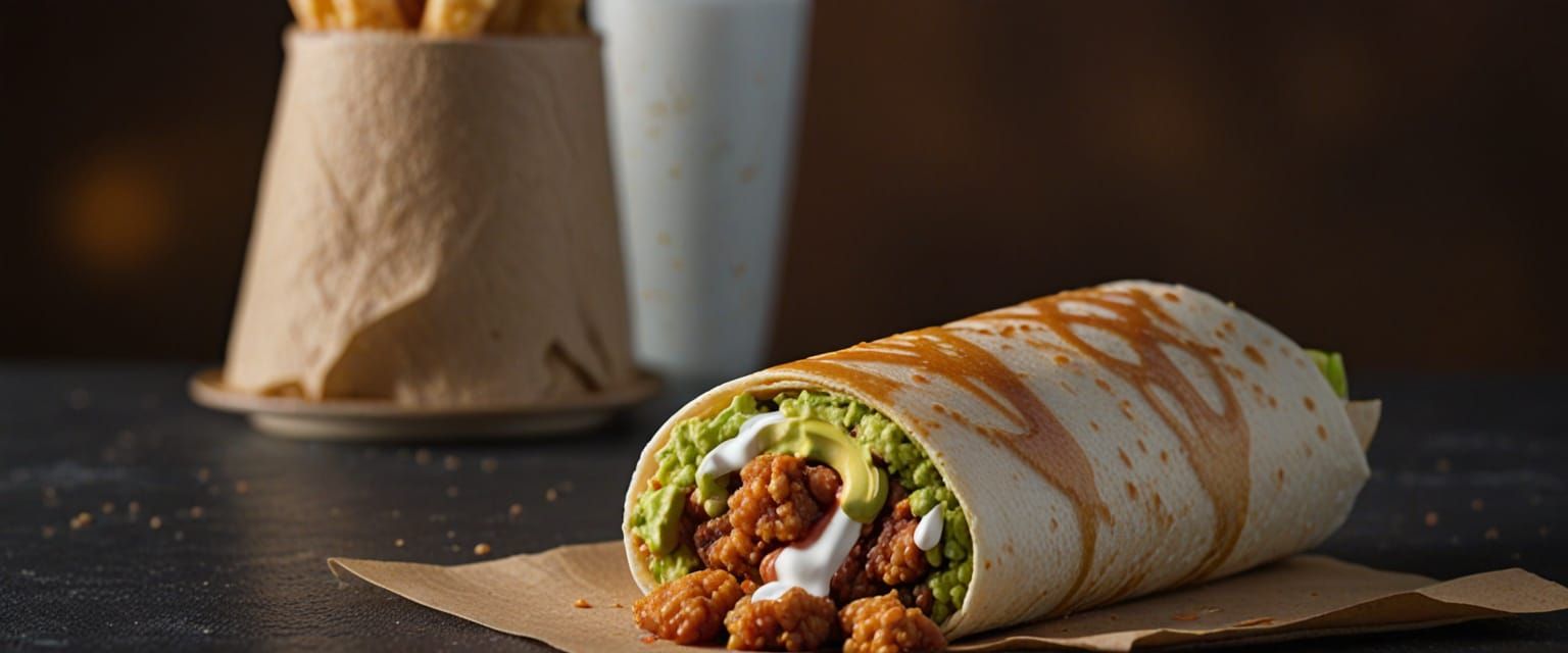 Delicious Mexican Fiesta Still Life in Warm Golden Hour Ligh...