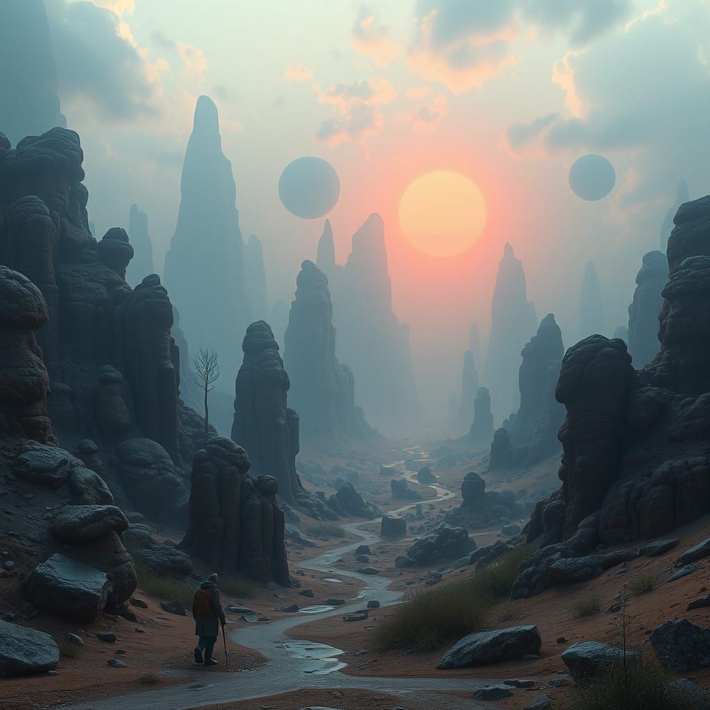 Ethereal Earthly Realms in Earthy Tones