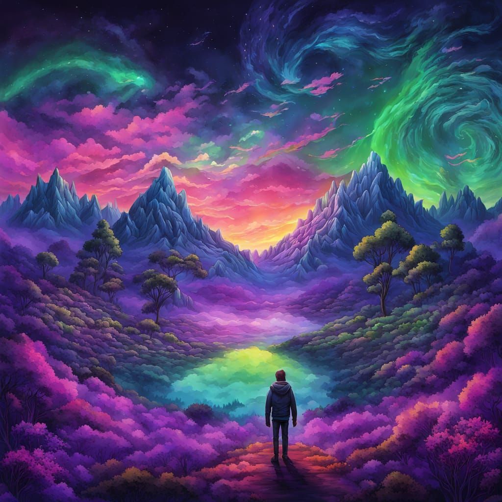 Surreal Cosmic Horror: Merging World Corners