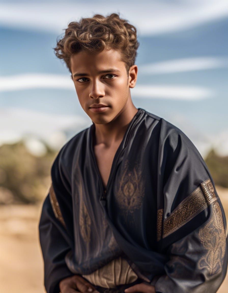 Armoni, Grandson of King Saul: Hyperrealistic Portrait