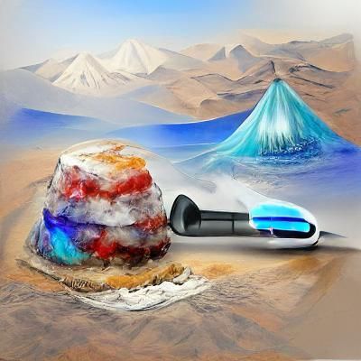 Surreal Living Rock Ice Cone Vacuum Fusion