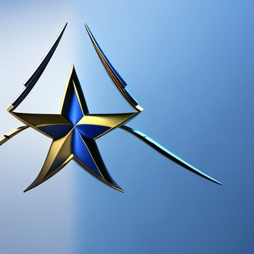 Israeli Flag in Pixar-Style 3D Rendering