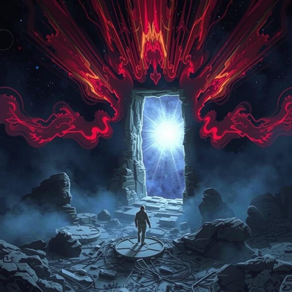 Dimensional Portals as Colorful Graffiti Art