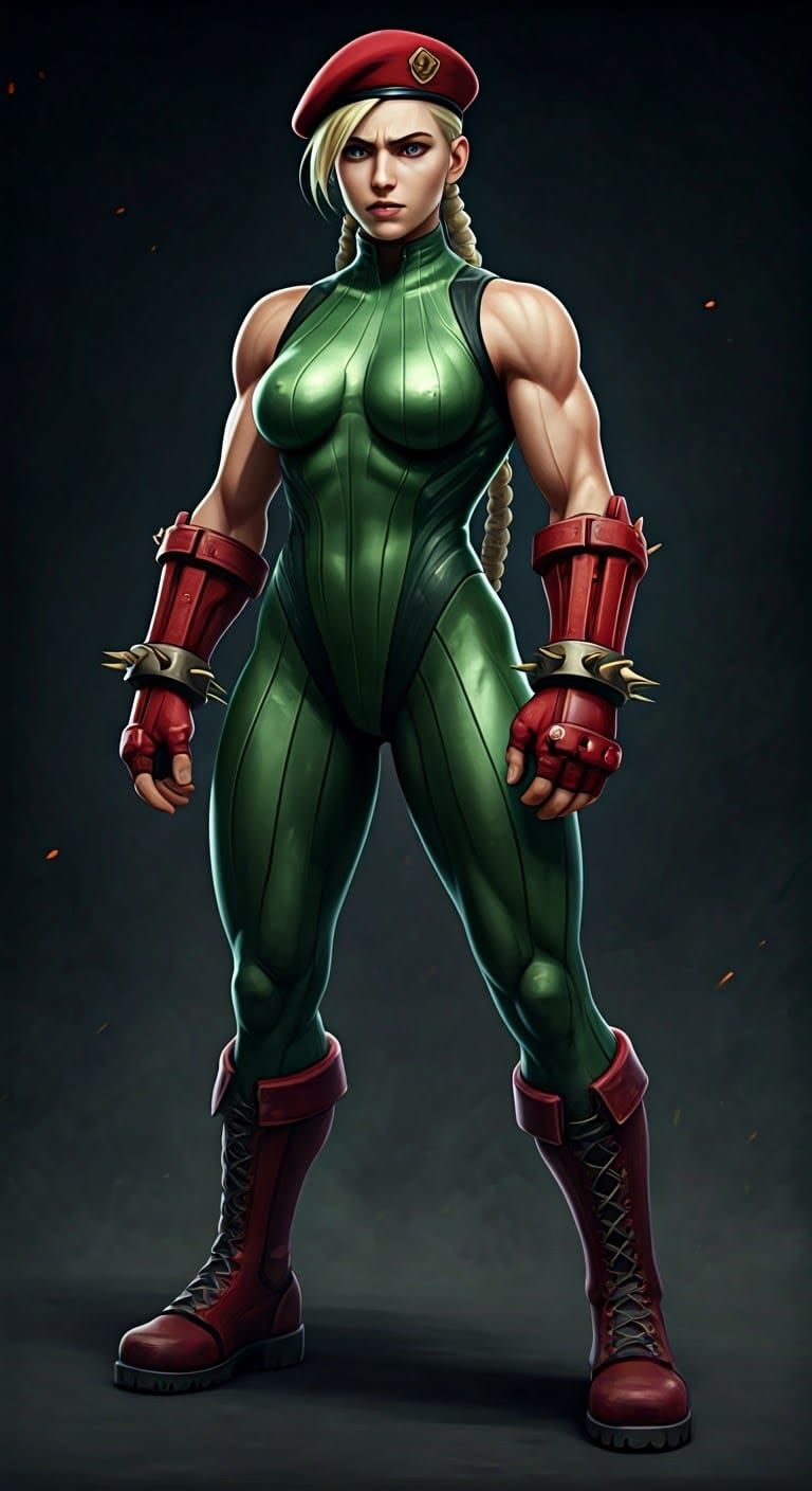 Cammy White: Realistic Fighter in Gritty Combat Setting