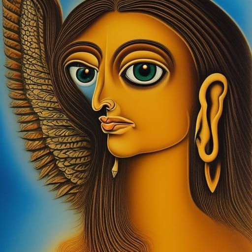 Buraq is a mythical being with the body of a horse, the wings of angels, and the head of a woman. Her face is broad and ...