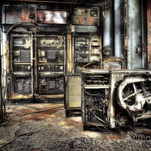 Industrial Art Gallery: ENIAC in Cyborg Style