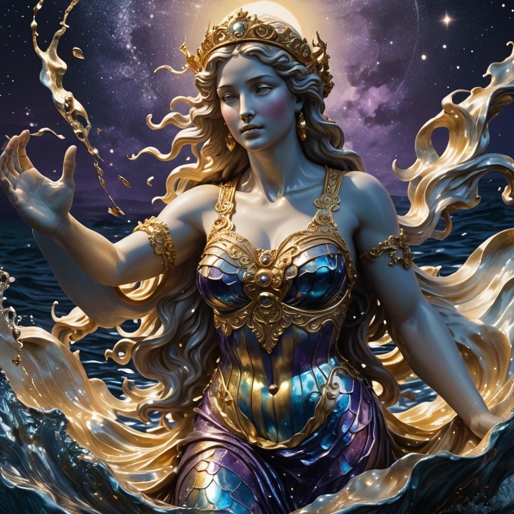 Aphrodite Rising: Hyper-Realistic Fantasy Concept Art