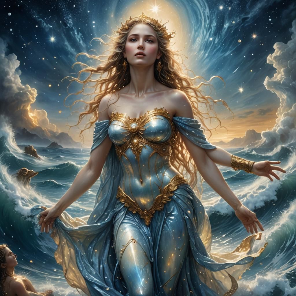 Aphrodite Rising: Fantasy Art in Iridescent Colors