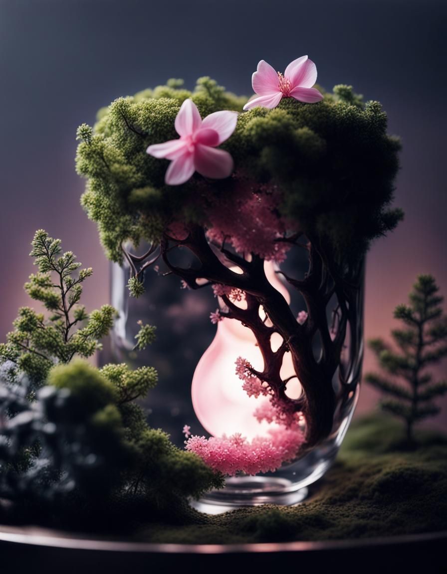 Miniature Tree in a Molar Tooth Container