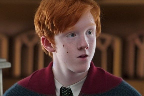 Ron Weasley Portrait: Tall, Red-Haired Wizard