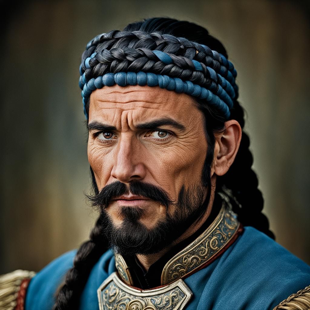 Scythian General Portrait in Studio Lighting