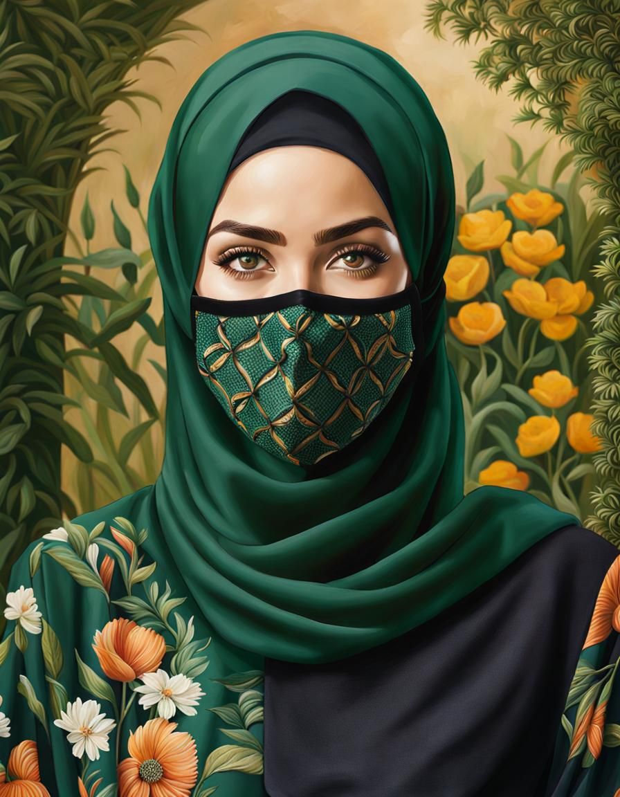 Beautiful Turkish Woman in Hijab Portrait