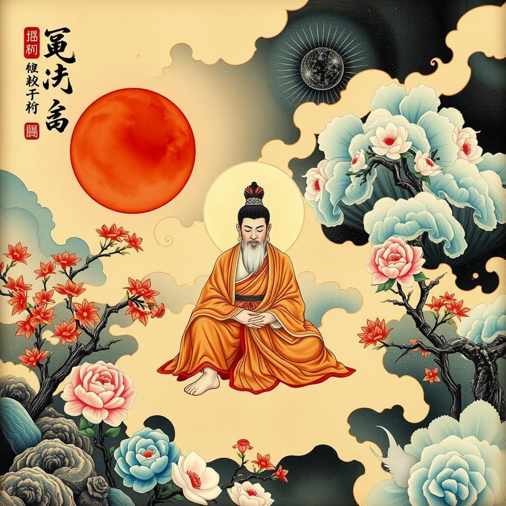 Minimalist AI Art: Yen Zen Interpretation