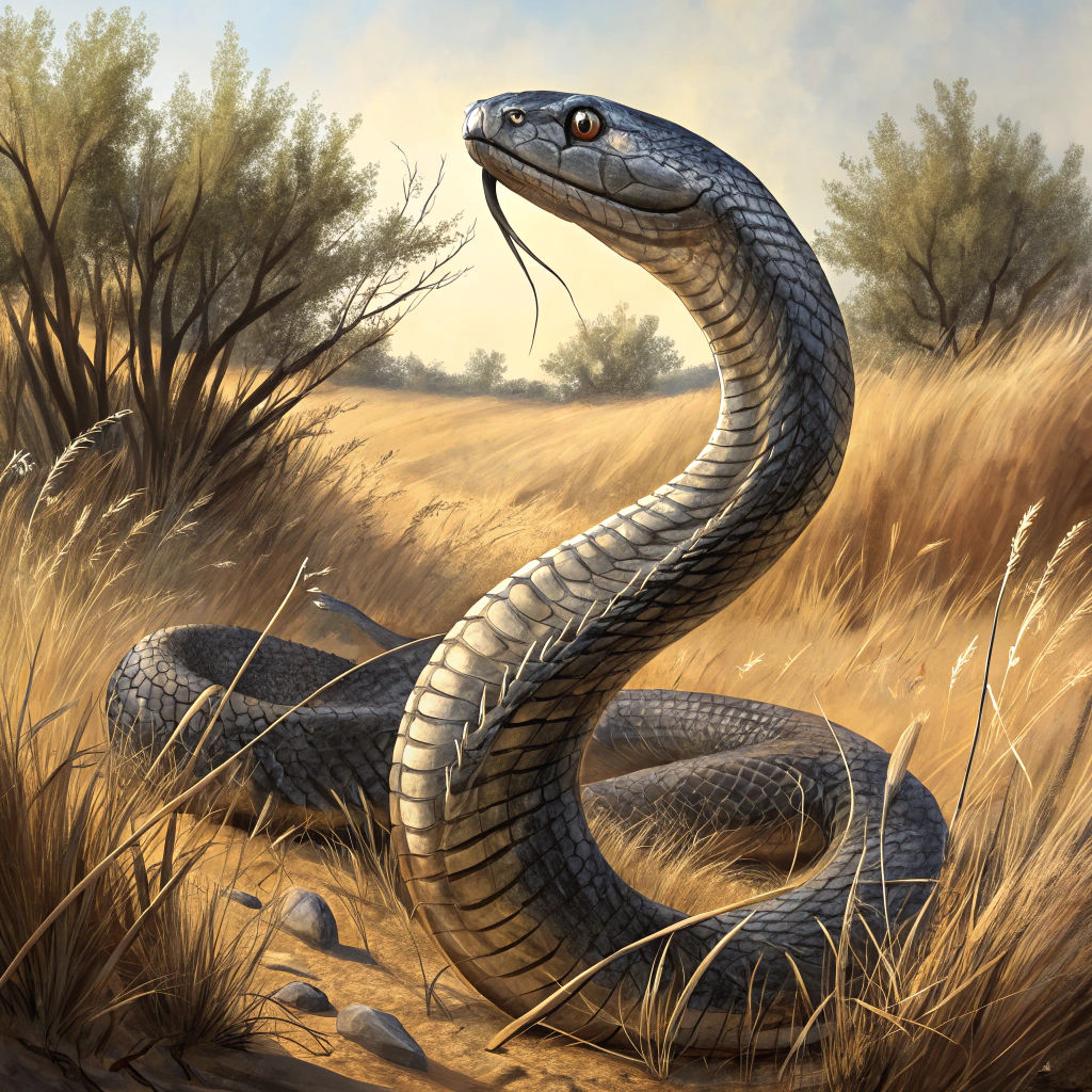 Black Mamba About to Strike, Wildlife Photography