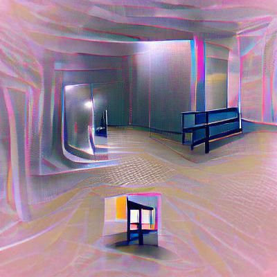 Eerie Empty Room with Chair: Liminal Space