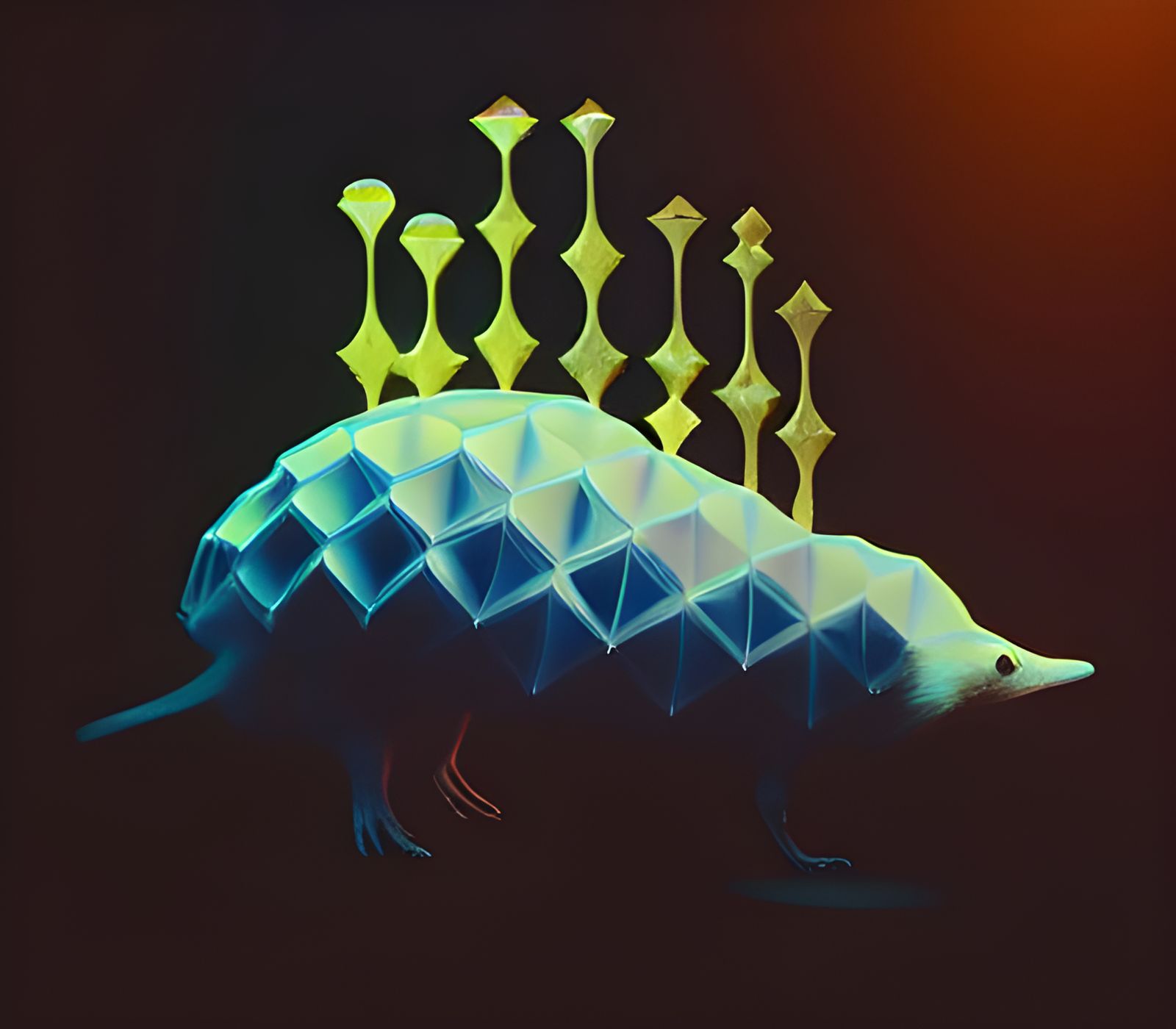 Magical Biopunk Shrew's Tale in Isometric View