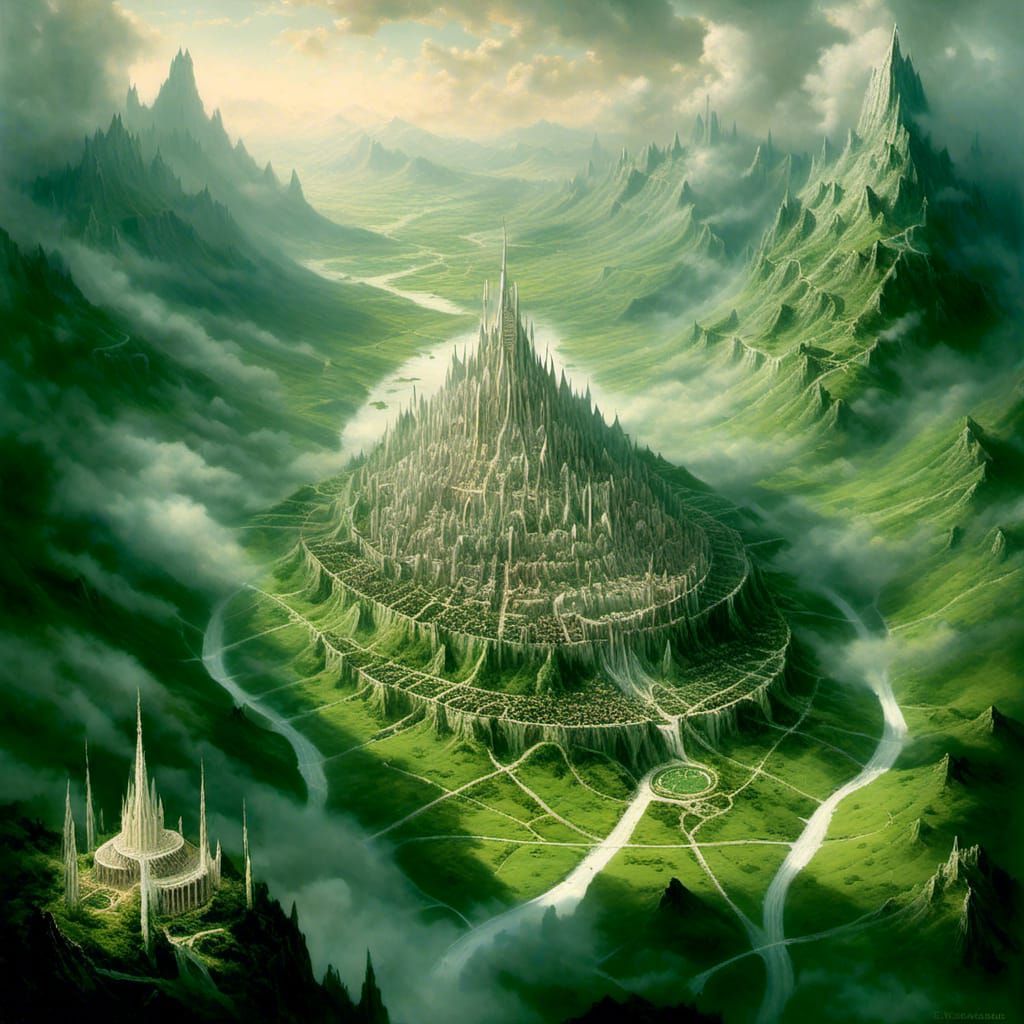 Hidden Elven City in Verdant Valley