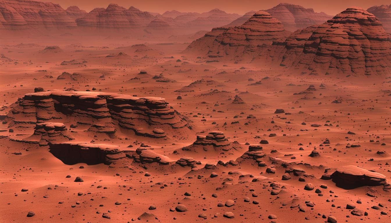 AI Generated Image of the Planet Mars