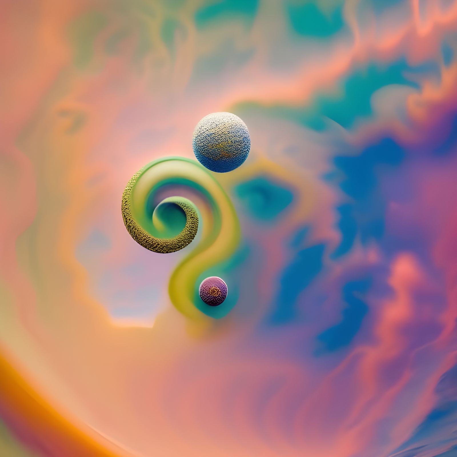 Bionic Alien Sacred Geometry Landscape