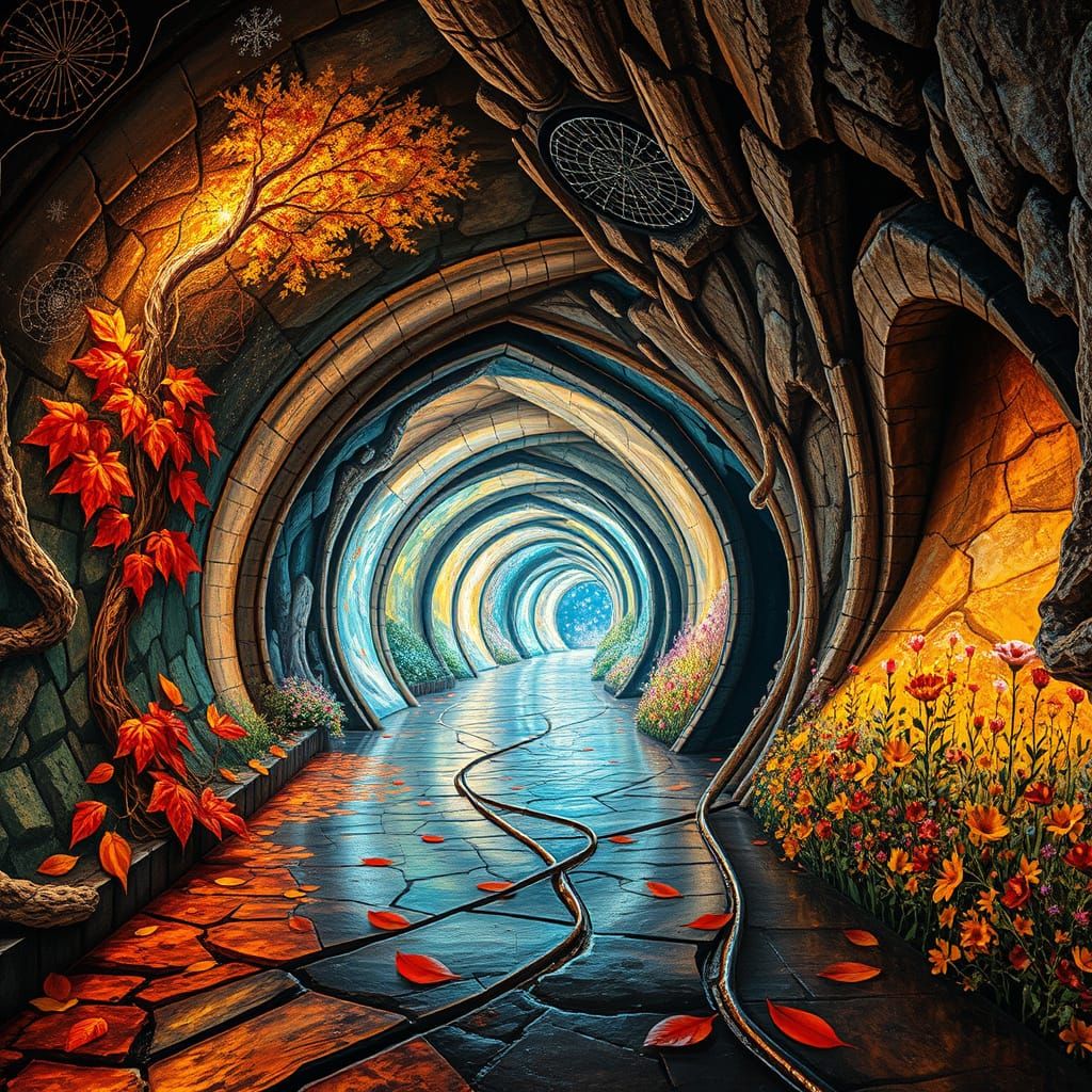 Surreal Underground tunnel
