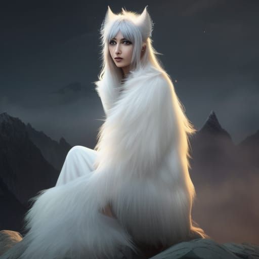 Sci-Fi Catgirl Goddess Portrait in 8K