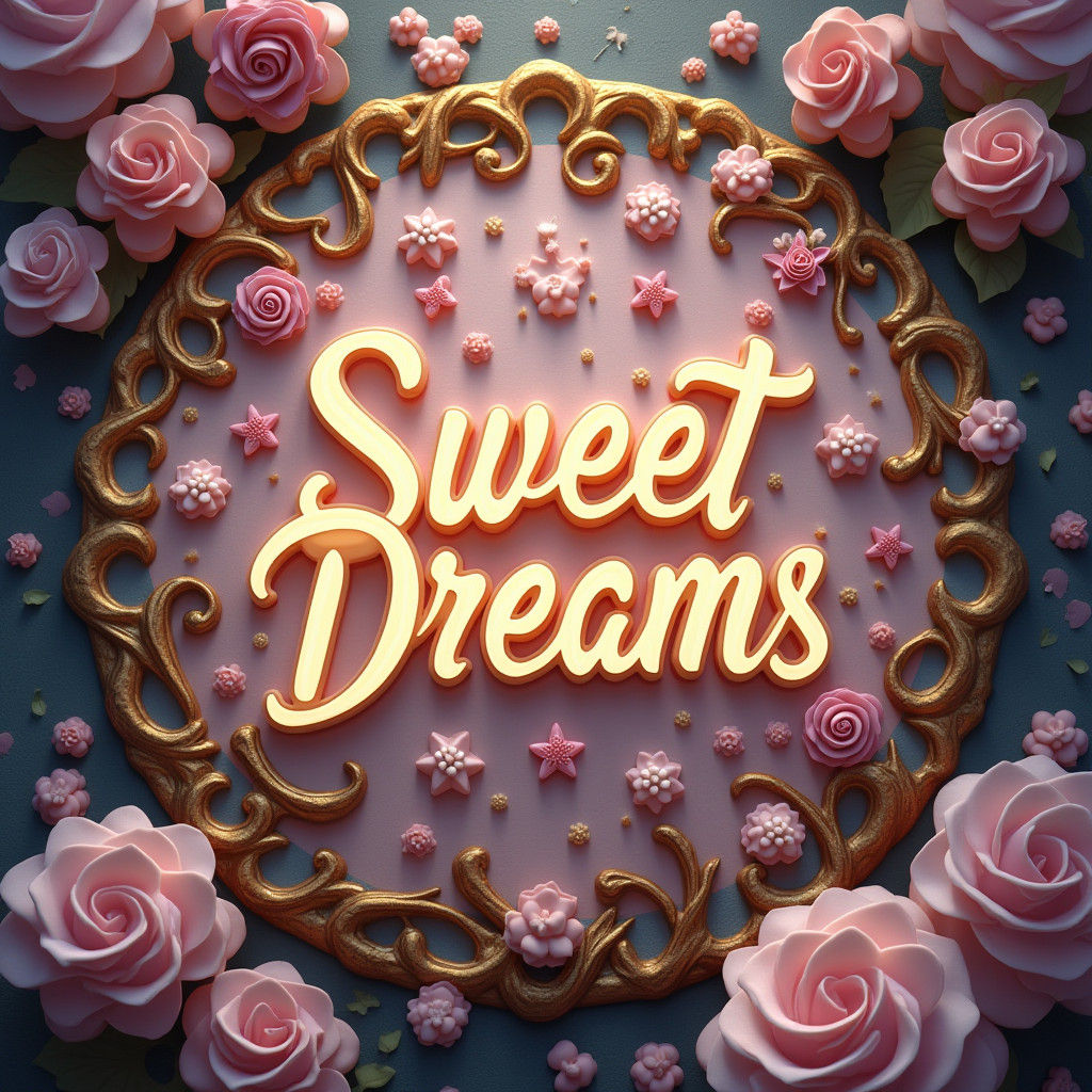 Whimsical Dessert Shop Logo in Dreamlike Fantasy Art