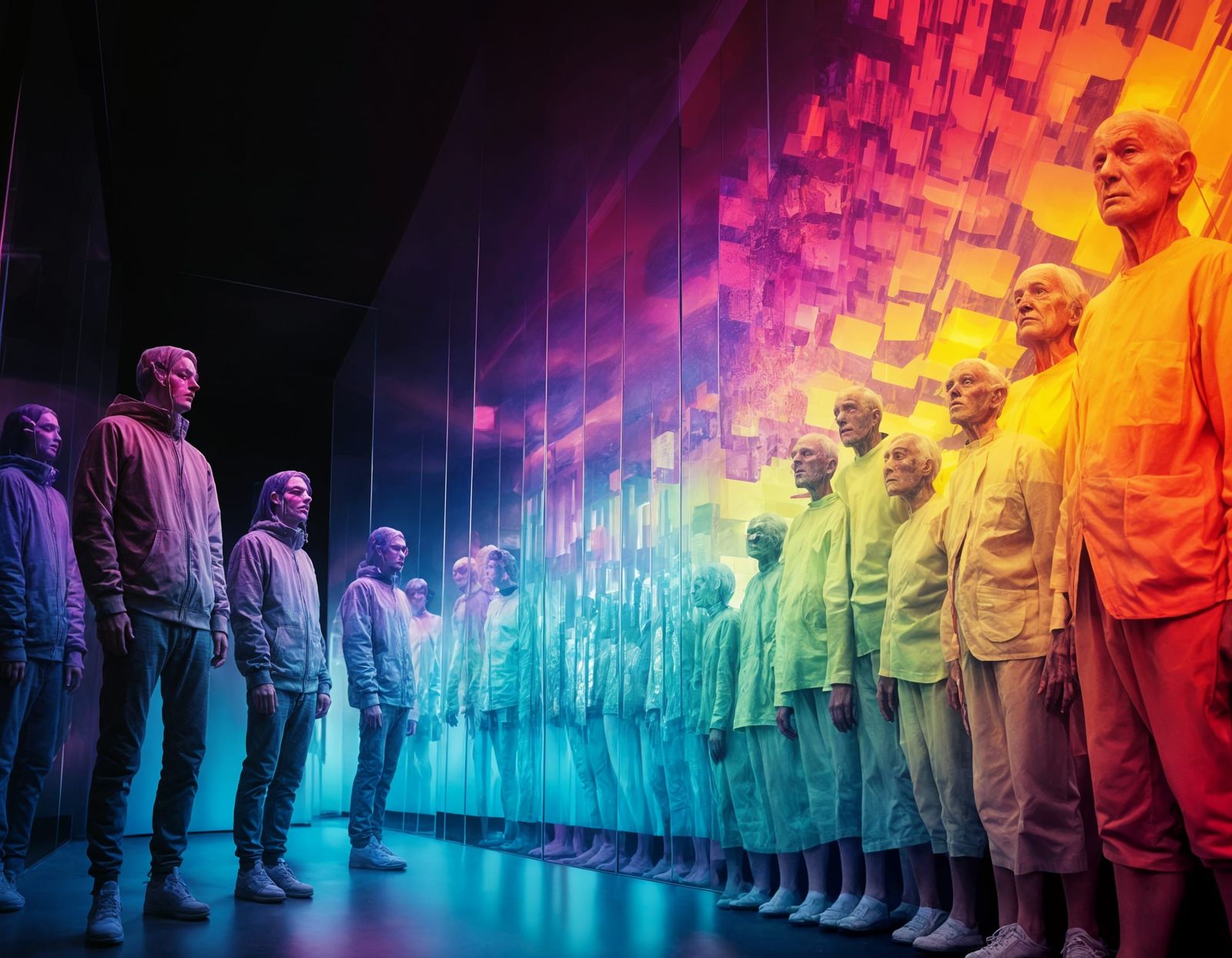 Surreal Reflections of Youth in Rainbow Light