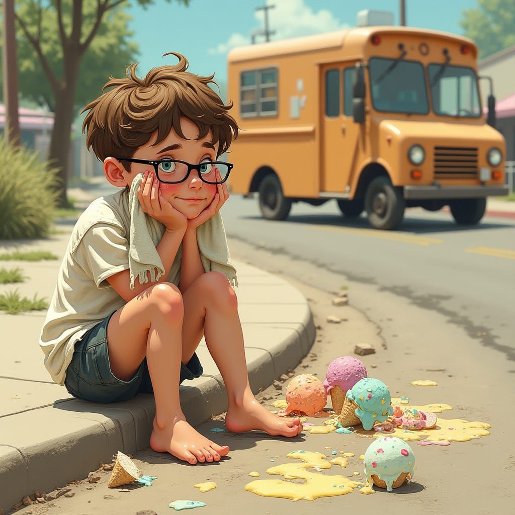 Sheepish Summer Afternoon in Warm Light