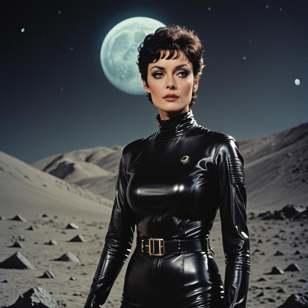002 Sarah Douglas as Ursa on the moon.